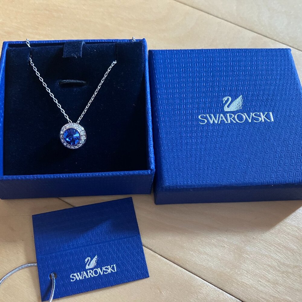 Swarovski Angelic Necklace Sapphire Blue